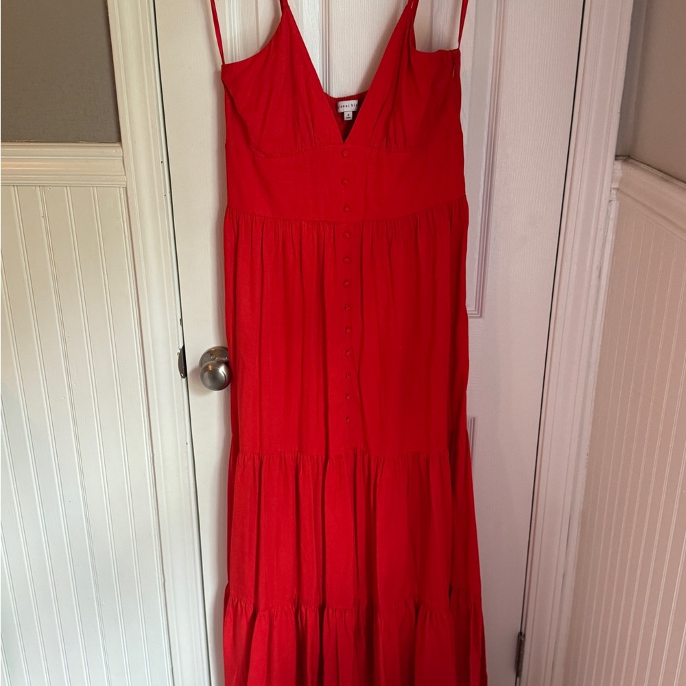 Elegant Red Maxi Dress